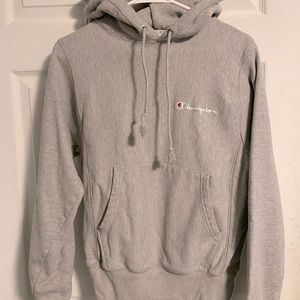 grey champion reverse weave hoodie